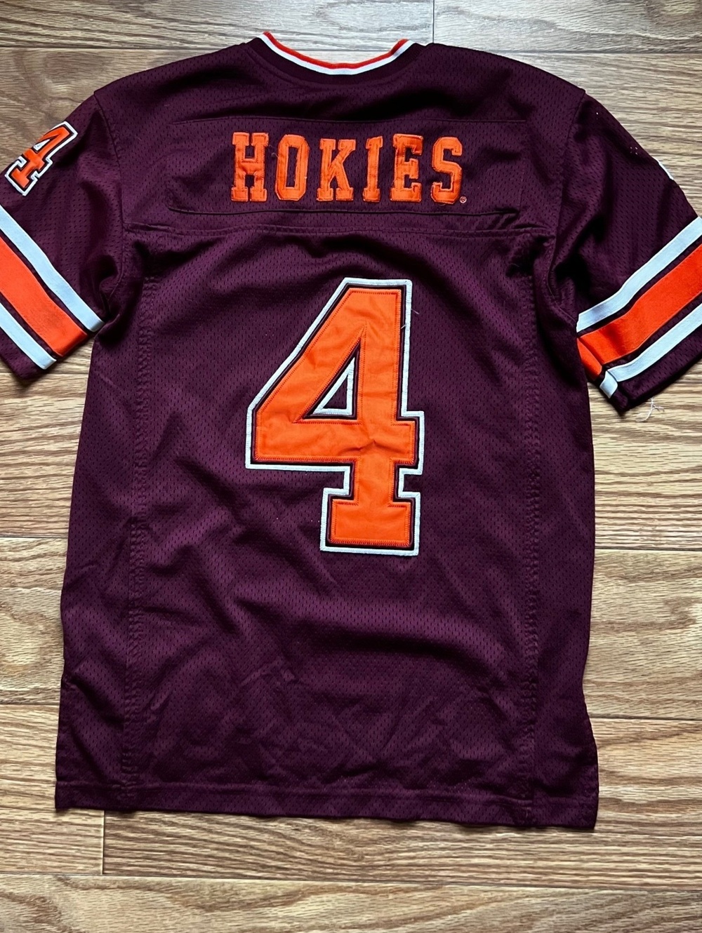 y2k sportswear Virginia Tech Hokies #4 maroon football jersey second hand